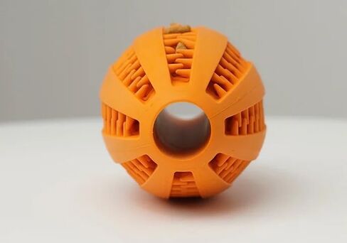 Premium Natural Rubber Small Durable Dog Chew Toy, Dog Ball, Dog Football Oval Rugby, Dog Toy for Aggressive Chewers, Promotes Healthy Teeth and Gums, Indestructible Puppy Chew Toy in Saudi Arabia