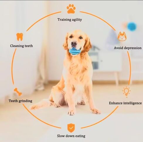 Premium Natural Rubber Small Durable Dog Chew Toy, Dog Ball, Dog Football Oval Rugby, Dog Toy for Aggressive Chewers, Promotes Healthy Teeth and Gums, Indestructible Puppy Chew Toy in Saudi Arabia