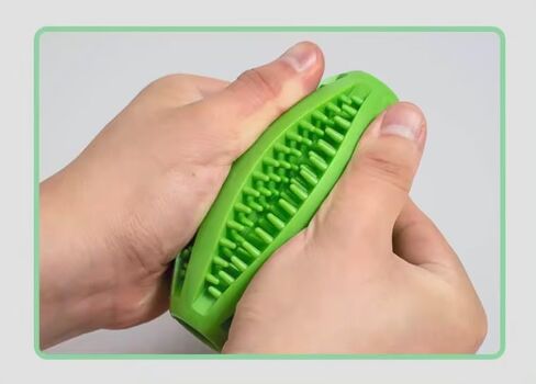 Premium Natural Rubber Small Durable Dog Chew Toy, Dog Ball, Dog Football Oval Rugby, Dog Toy for Aggressive Chewers, Promotes Healthy Teeth and Gums, Indestructible Puppy Chew Toy in Saudi Arabia