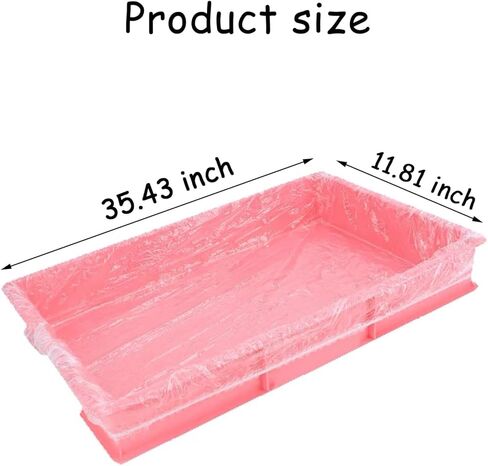 بطانات أقفاص الحيوانات الأليفة البلاستيكية للاستعمال مرة واحدة - صواني فضلات مانعة للتسرب وسهلة التنظيف للأرانب والخنازير الغينية والطيور والمزيد (30 عبوة) in Kuwait