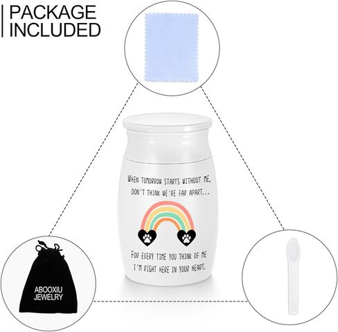 Small Urns for Dog Ashes Rainbow Mini Urn for Pet Aluminum Memorial 3 Inches Small Ashes Keepsake Urn for Pet Dog Cat Ashes Mini Cremation Urn in Saudi Arabia