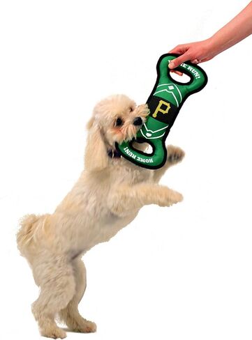 Pets First MLB PITTSBURGH PIRATES Baseball Field Dog Toy with Double rim Stitching & Inner SQUEAKER in Saudi Arabia