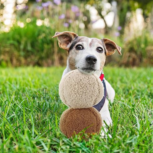 6 Pcs Plush Squeaky Dog Toys 6" Fleece Ball Lambswool Soft Balls for Dogs Funny Cute Stuffed Dog Squeak Toys Round Chew Toys for Large Dog Puppy Birthday Gifts in Saudi Arabia
