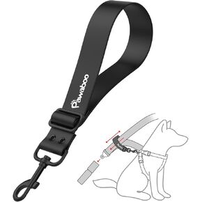 Pawaboo Pet Car Seatbelt, Dog Safety Belt, Universal Chew-Proof Dog Car Restraint with Adjustable Strap, Dog Leash Dog Seatbelt Harness with 360° Hook, 20 in