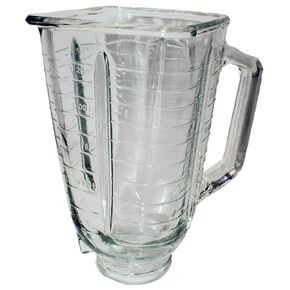 Blendin 5 Cup Square Top Glass Jar Replacement Part. Compatible with Oster and Osterizer Blenders