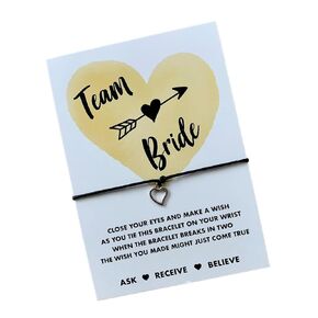 Team bride wish bracelet | Bachelorette party favors | Bachelorette gift | Bachelorette favors