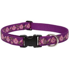 LupinePet Originals 1" Rose Garden 16-28" Adjustable Collar for Large Dogs
