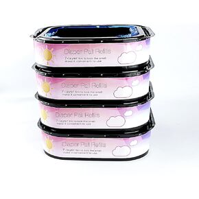 8 عبوات من خرطوشة إعادة التعبئة المربعة لأكياس فضلات القطط وأكياس نفايات الحيوانات الأليفة وخرطوشة ملحقات صندوق فضلات القطط المتوافقة مع سطل فضلات القطط القياسي الخاص بك، بالإضافة إلى سطل وسطل فضلات القطط مقاس XL in Kuwait