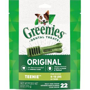 2 Pack - Greenies Treats for Dogs (5-15 lbs/2-7 kg) Mini Treat-Pak-Teenie 6 oz