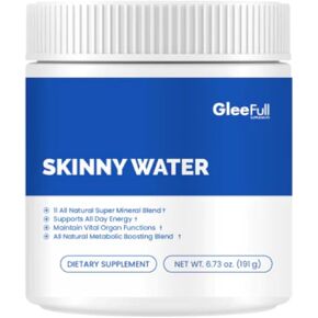 GleeFull Skinny Water | Super Mineral Blend Designed to Support Energy & Improve Metabolic Function | Take 1 Scoop with Water First Thing in The Morning (6.73 oz) | 30 Day Supply