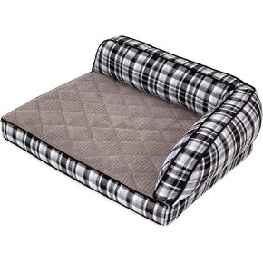 Petmate La-Z-Boy Sadie Pet Sofa Bed in Spencer Plaid for Small and Medium Dogs Up to 50 Pounds. 38 Inches x 29 Inches, Made in USA