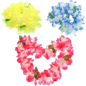 Hawaiian Costume for Dogs-Cat Neck Ornament, Party Costume Dog -Artificial Hawaiian Flower Garland for Pets, Hawaiian Theme Flower Necklace