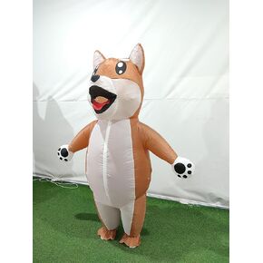 Adult Inflatable Costume of Shiba Dog Moon Fwends (Medium)
