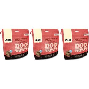 ACANA 3 Pack of Beef and Pumpkin Dog Treats, 3.25 Ounces Each, Freeze-Dried Raw Single-Source Protein