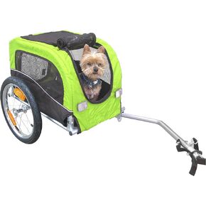 Booyah Small Dog Pet Bike Bicycle Trailer Pet Trailer Green