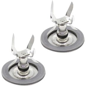 Replacement Parts 6 Point Fusion Blade Assembly with Rubber Sealing Gasket, Compatible with Oster-4902 Blender(2 Pack)