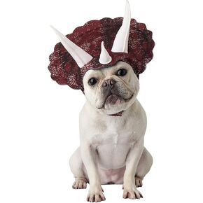 California Costumes Pet TRICERADOG Dog Costumes, Burgundy, L Neck 26 Girth 30 -39 Back 22.5 US