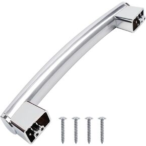 WB15X26821 Door Handle Replacement (Stainless) Compatible with GE Microwave Oven JVM6175SK2SS JVM7195SK3SS JVM6175SK1SS JVM6175EK2ES JVM7195SK1SS, 4464467 AP6024408 PS11736302 EAP11736302