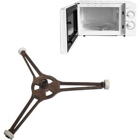 Microwave Turntable Holder Roller Rotating Ring Tripod Arm Glass Play Tray Roller Guide Stand Holder Fits for 9.6"/24.5CM Microwave Glass Plate Turntable Plate Replacement