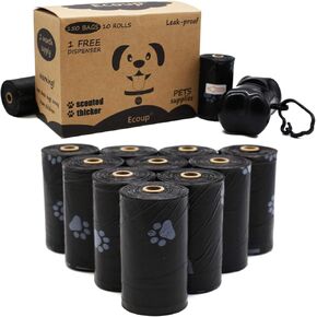 Dog Poop Bags Scented,Enhanced Pet Waste Bag,Thick and Strong Bags for Pets, Leak-Proof Clean Up Doggy Bags with Dispenser 150 Count