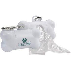 Lillian Ruff Doggie Bags for Poop - 12 Rolls of 13 x 9 Inch Extra Thick Leak Proof Unscented Dog Poop Bags - 15 Waste Bags Per Roll Total of 180 Easy to Open Doggy Bags