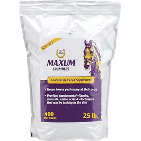 Horse Health Maxum Crumbles Concentrated Feed Supplement for Horses, Provides a Wide Range of Beneficial nutrients for Today's Equine Athlete 25 Pound