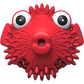 Dog Toy for Aggressive Chewers, Tough Natural Rubber Toys with Squeaker & Crinkle Paper, Durable Dog Toys for Small Medium Large Breed Dogs, Teeth Cleaning