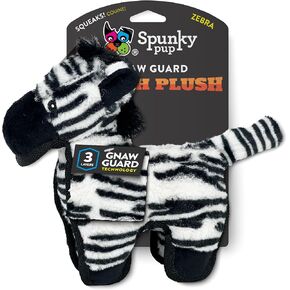 Spunky pup Tough Plush Toys for Aggressive Chewers - Durable, Triple-Layered Dog Chew Toys with Squeaker - Ideal for Medium to Large Dogs- Elephant