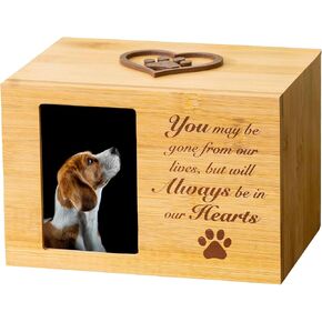 تذكار تذكاري للكلب "كن دائمًا في قلبي" من iHeartDogs - جرة حرق جثث بإطار صور لرماد الكلاب والقطط - هدايا فقدان الحيوانات الأليفة in Kuwait