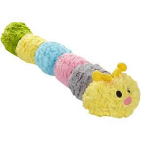 Patchwork Pet Pastel Caterpillar 20-Inch Squeak Toy for Dogs