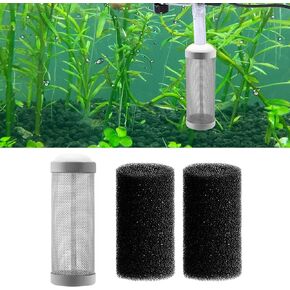 16mm Stainless Steel Aquarium Mesh Net Filter Guard Fish Shrimp Inflow Inlet Basket for Aquarium Percolator with Fish Prefilter Intake Sponge Cover