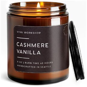 Honeysuckle Jasmine Scented Candle for Home – Handcrafted in USA – Aromatherapy Candle for Relaxing – Birthday Gift, Romantic Gift, Anniversary Gift – Natural Soy Wax Scented Candles for Women & Men