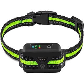 Dog Bark Collar -5 Adjustable Sensitivity and Intensity Levels-Dual Anti-Barking Modes Rechargeable/Rainproof/Reflective -No Barking Control Dog Shock Collar for Small Medium Large Dogs