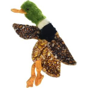 SPOT Ethical Products Skinneeez | Stuffless Dog Toy with Squeaker For All Dogs | Tug-Of-War Toy For Small and Large Breeds | Mallard Duck Assorted Design | Blacks & Grays, 15.5", (5545)