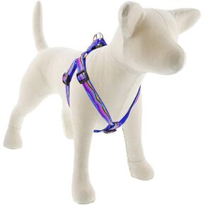 Adjustable Step in Dog Harness by Lupine 3/4" wide Ripple Creek design with 20-30" girth