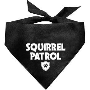 Squirrel Patrol Dog Bandana, Red Dog Bandana, Funny Cute Dog Bandana, Paw Patrol Dog Costume, Pet Dog Triangle Scarf, Dog Bandana for Small Medium Large Dogs, Gift for Dog Lover (D20)