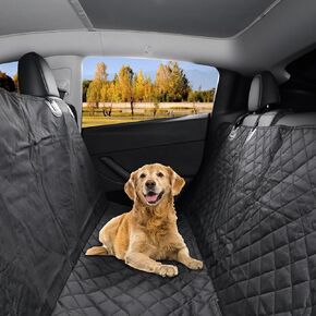BASENOR Model 3 Dog Seat Cover 100% Waterproof Non-Slip Pet Dog Back Seat Covers Hammock Boot Liner for Dogs with Adjustable Straps for Model 3 Highland Accessories 2017-2025