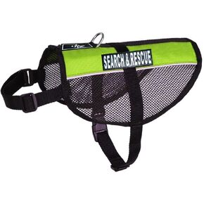 Doggie Stylz Service dog mesh vest Harness Cool Comfort Nylon Purchase comes with 2 reflective Search & Rescue removable patches. PLEASE MEASURE your dog before ordering