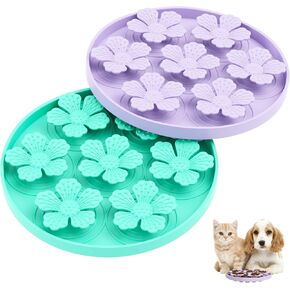 TUCANA 2PCS لعق حصيرة للكلاب والقطط، وسادة تغذية بطيئة مستقرة مع أكواب الشفط، لعق حصيرة العلاج، وتخفيف القلق، وبناء عادة الأكل الصحي الجيد (حزمة من 2) in Kuwait