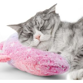 Dog Pillows, Cats Pillow Anxiety Relief Pillows for Dogs and Cats, U-Shape Pillow for Improving Pet Sleeping, Half-Count Soft Cat Pillow, Machine Washable (Grey)