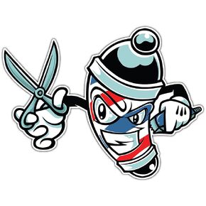 Barber Shop Haircut Scissors Car Bumper Vinyl Sticker Decal Barber Gift barber Shop Window Personal Vehicle or Styling Station 5"X4" sa71