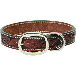 Weaver Pet Carved Flower Dog Collar
