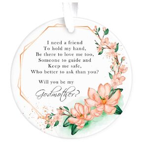 Will You Be My Godmother Proposal Gift Ornament, Fairy Godmother Gifts from Godchild, Be My Godmother Gifts for Women, God Mom Proposal, Ask Godmother Gift, Fairy Godmother Ornament