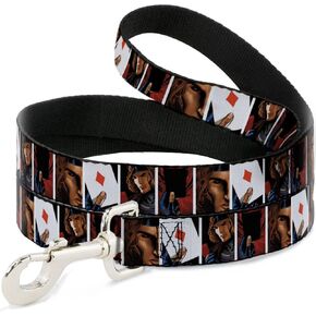 Marvel Comics Pet Leash, Dog Leash, X Men Gambit Cards Pose Blocks, 6 Feet Long 1.0 Inch Wide