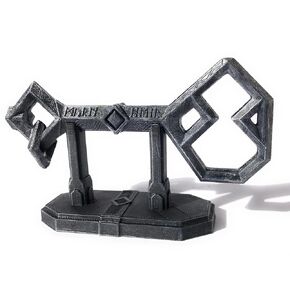 Lost Key of Erebor, Erebor's Key, Hand Painted 3D Print (5.1 inches) with stand