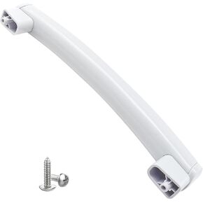 WB15X10278 Microwave Door Handle Compatible with GE JVM3160RF2SS JVM3160RF3SS JVM3160RF4SS JVM3160RF5SS Microwave Oven,Replaces 261300714902,PS8754175,3025557 (White)