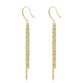 Meissa 925 Sterling Silver Dangle and Drop Earrings Statement Long Dangle Earrings Hypoallergenic Elegant Handmade Earrings for Women