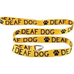 Hearing Impairment Dog Leash Deaf Dog Dog Leash Walking Training Dog Leashes Dog Owner Pet Lover Gift (Deaf Dog-YE)