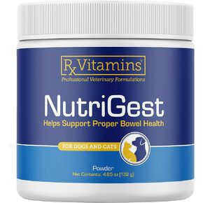 Rx Vitamins NutriGest - Dog Probiotics for Digestive Health - Probiotic for Cats - Cat Digestive Support,Anti Diarrhea for Cats and Dog Gas Relief - Probiotics for Dogs Powder - 4.65oz