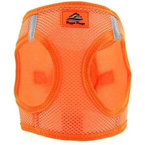 American River Ultra Choke-Free Mesh Dog Harness by Doggie Design - Hunter Orange (XXX-Large)